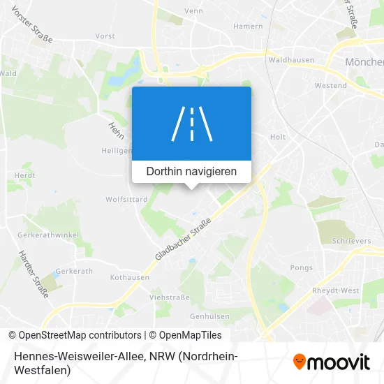 Hennes-Weisweiler-Allee Karte
