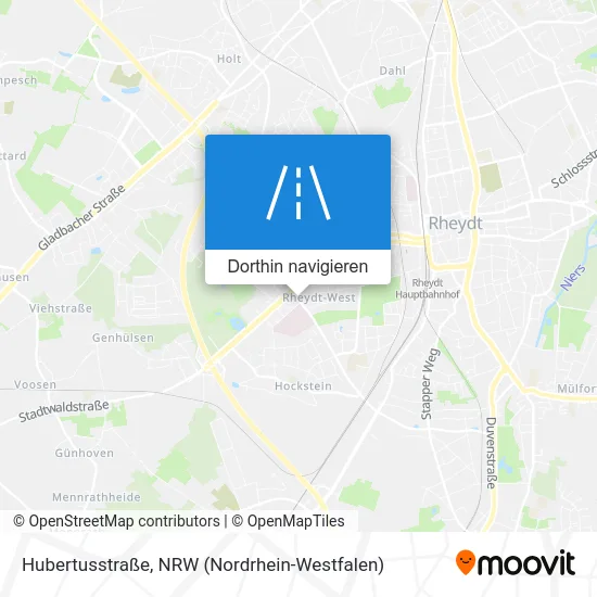 Hubertusstraße Karte