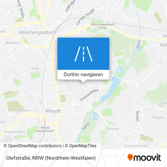 Olefstraße Karte