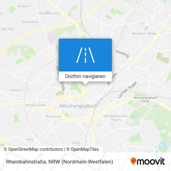 Rheinbahnstraße Karte