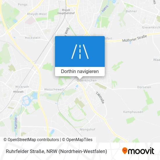 Ruhrfelder Straße Karte