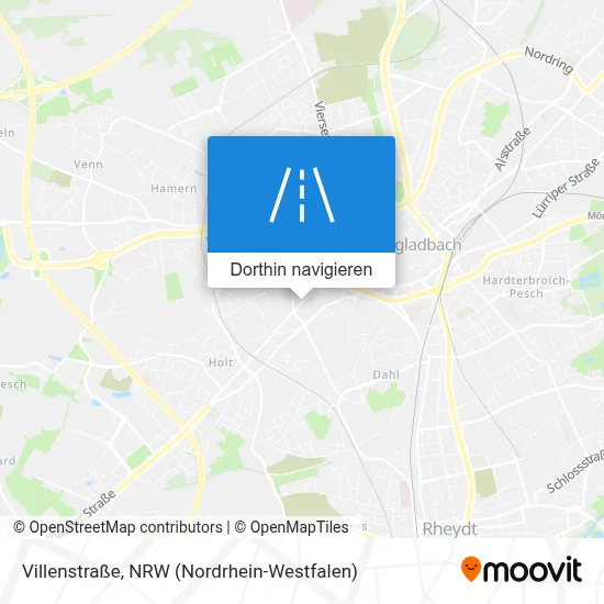 Villenstraße Karte