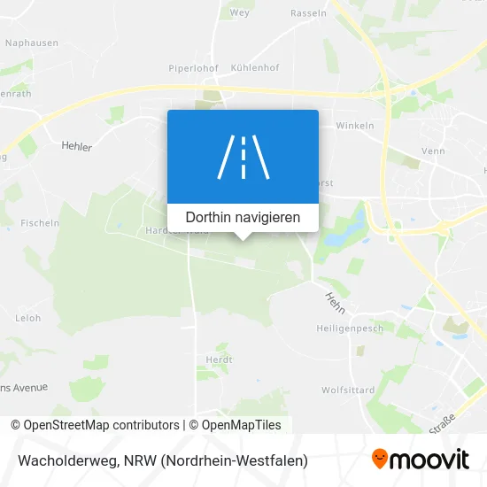 Wacholderweg Karte