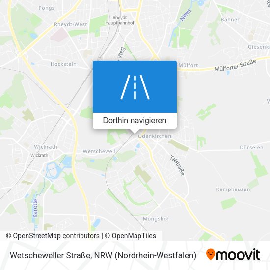 Wetscheweller Straße Karte