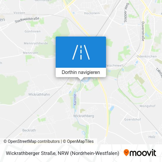Wickrathberger Straße Karte