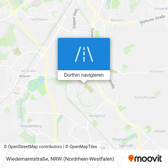 Wiedemannstraße Karte