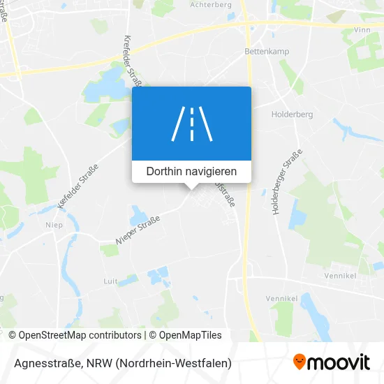 Agnesstraße Karte