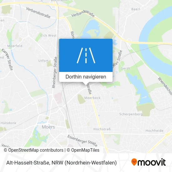 Alt-Hasselt-Straße Karte