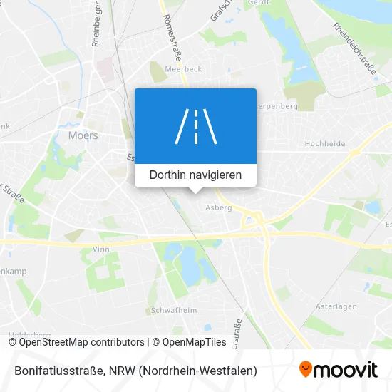 Bonifatiusstraße Karte