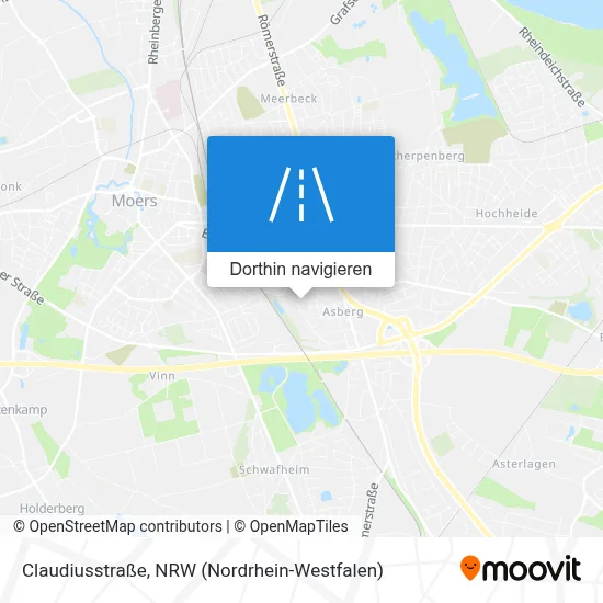 Claudiusstraße Karte