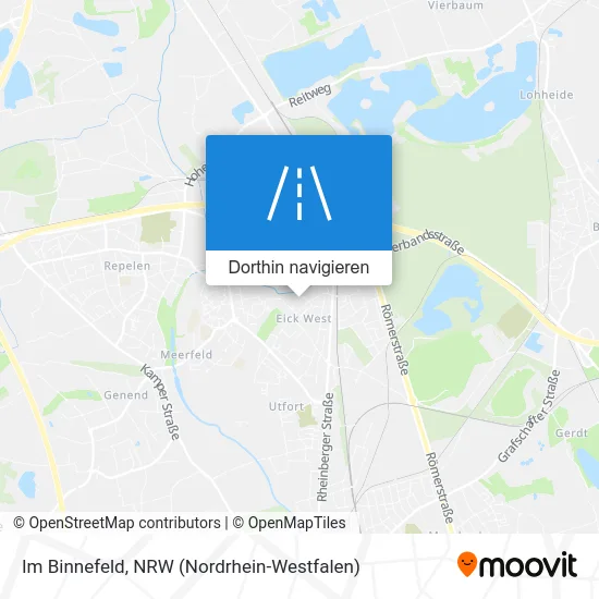 Im Binnefeld Karte