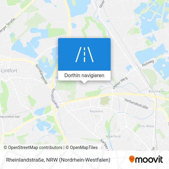 Rheinlandstraße Karte