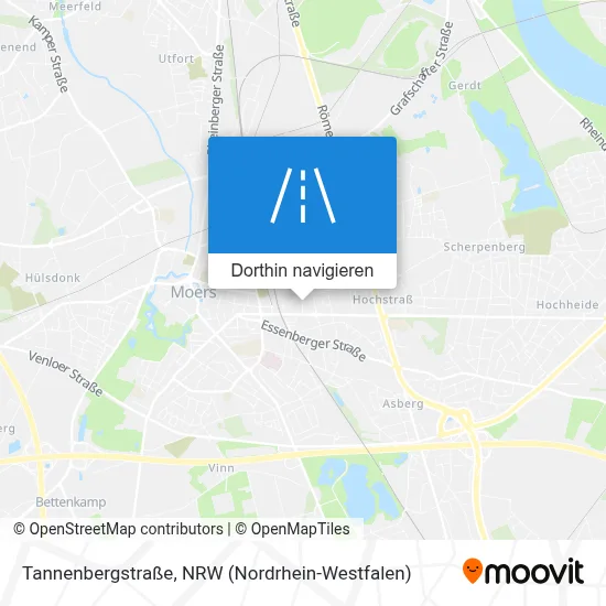 Tannenbergstraße Karte