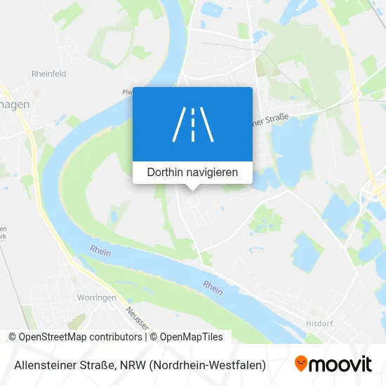 Allensteiner Straße Karte