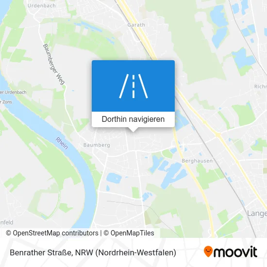 Benrather Straße Karte