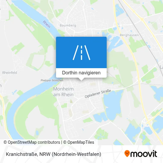 Kranichstraße Karte