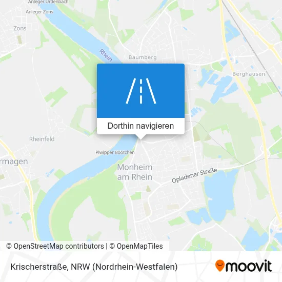 Krischerstraße Karte