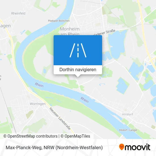 Max-Planck-Weg Karte