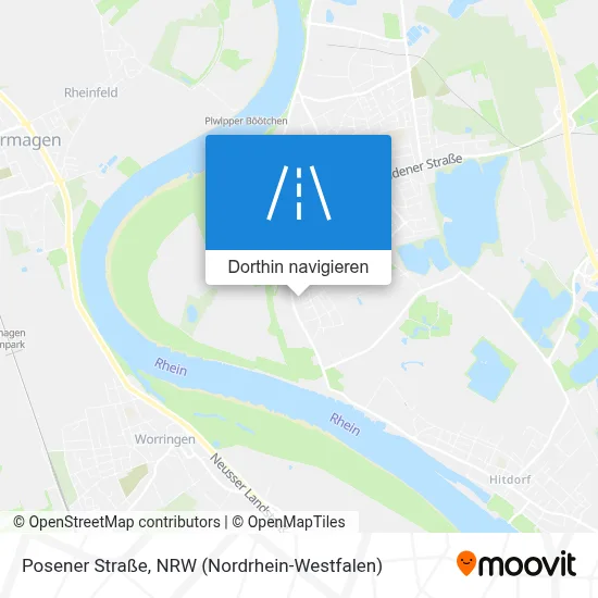 Posener Straße Karte