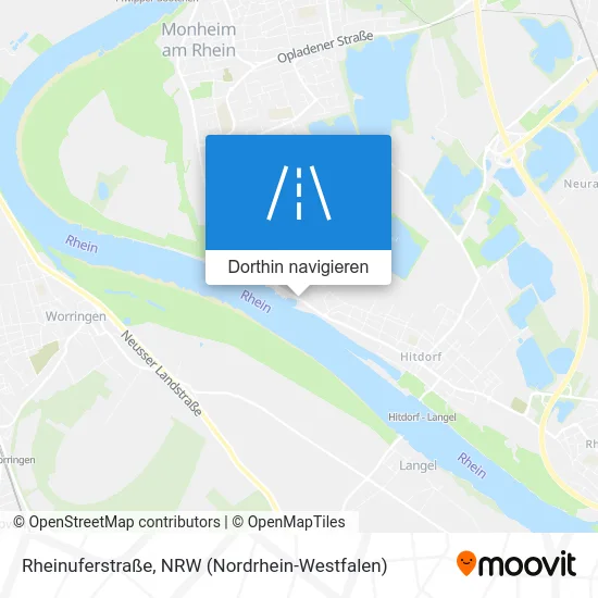 Rheinuferstraße Karte