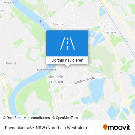 Rhenaniastraße Karte