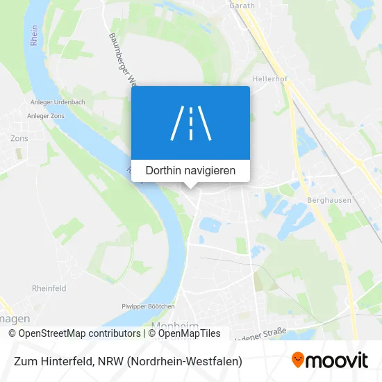 Zum Hinterfeld Karte