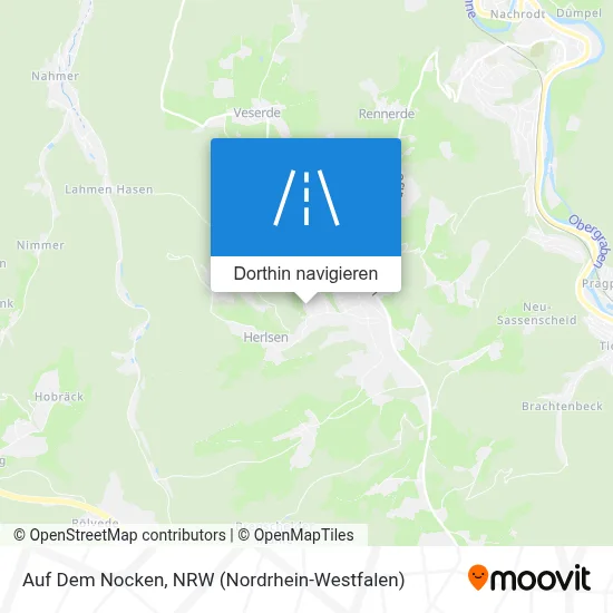 Auf Dem Nocken Karte