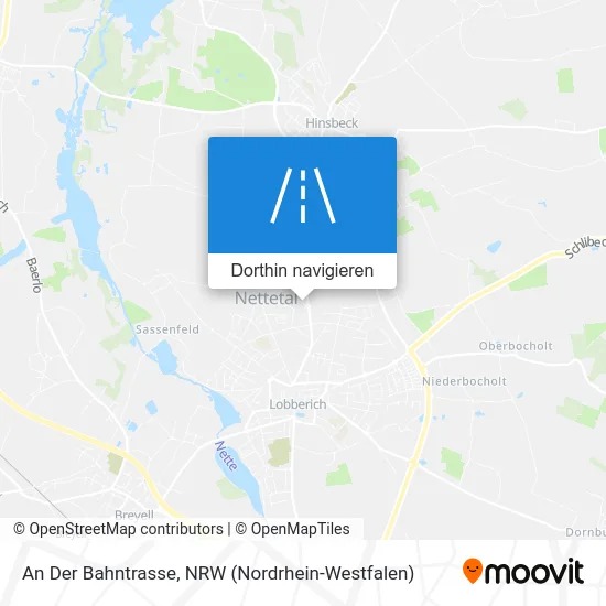 An Der Bahntrasse Karte