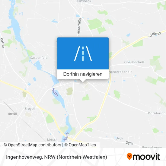 Ingenhovenweg Karte