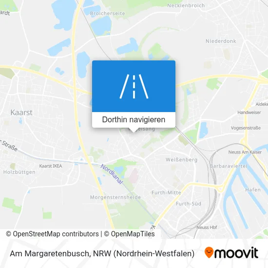 Am Margaretenbusch Karte