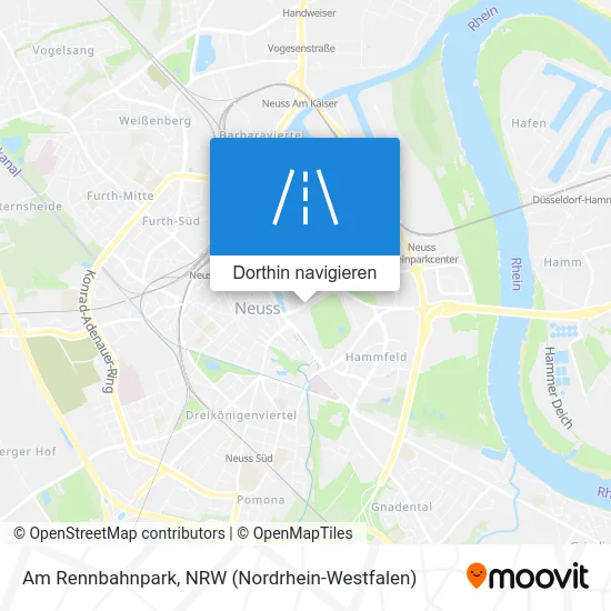 Am Rennbahnpark Karte