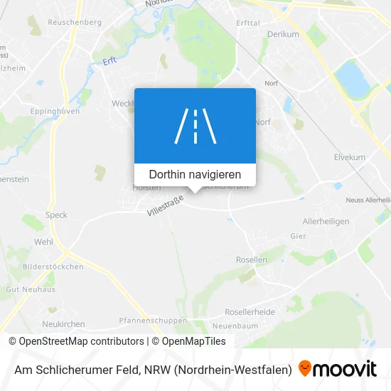 Am Schlicherumer Feld Karte