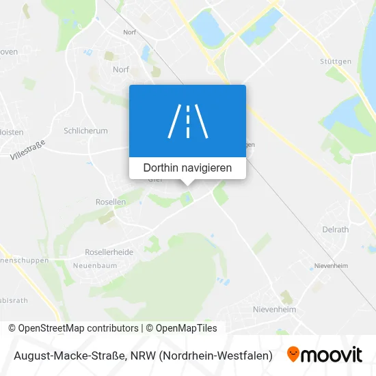 August-Macke-Straße Karte