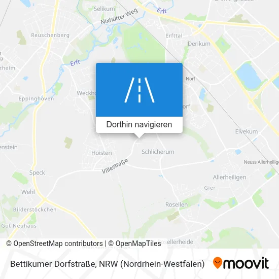 Bettikumer Dorfstraße Karte