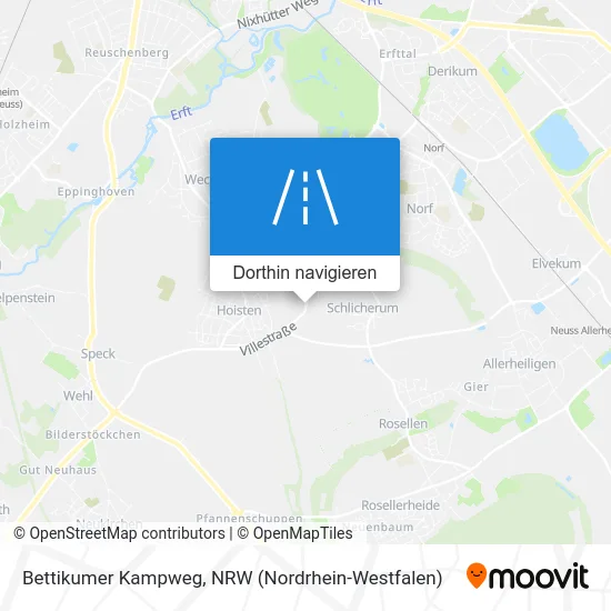 Bettikumer Kampweg Karte