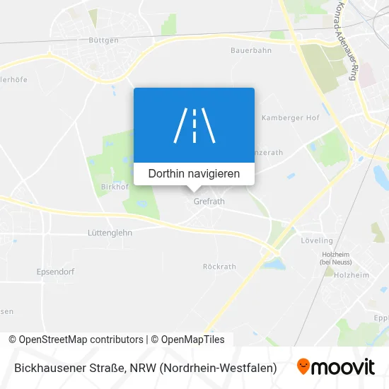 Bickhausener Straße Karte