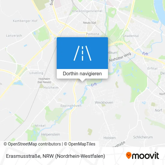 Erasmusstraße Karte