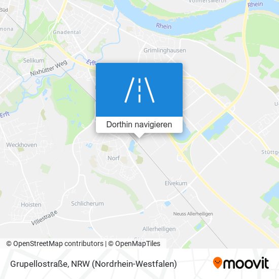 Grupellostraße Karte