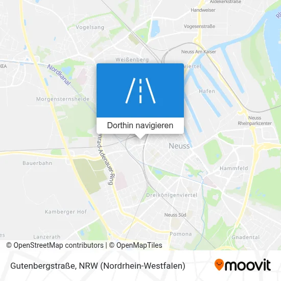 Gutenbergstraße Karte