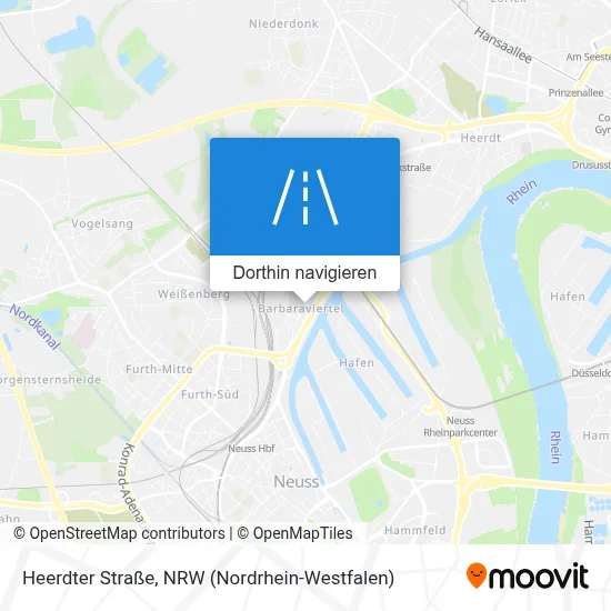 Heerdter Straße Karte