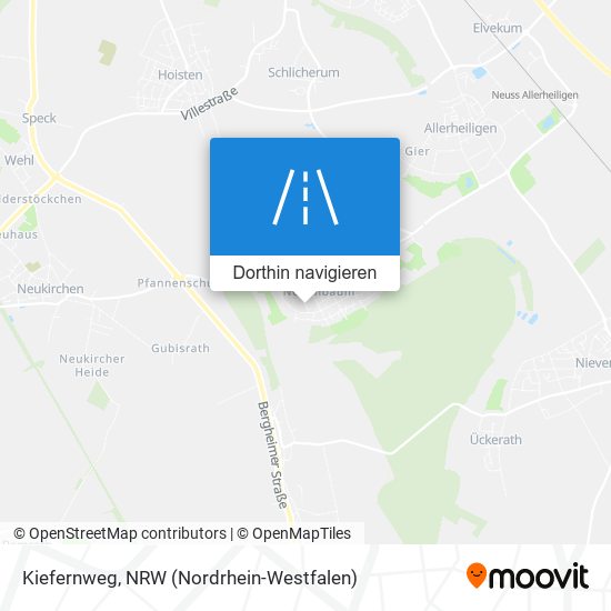 Kiefernweg Karte