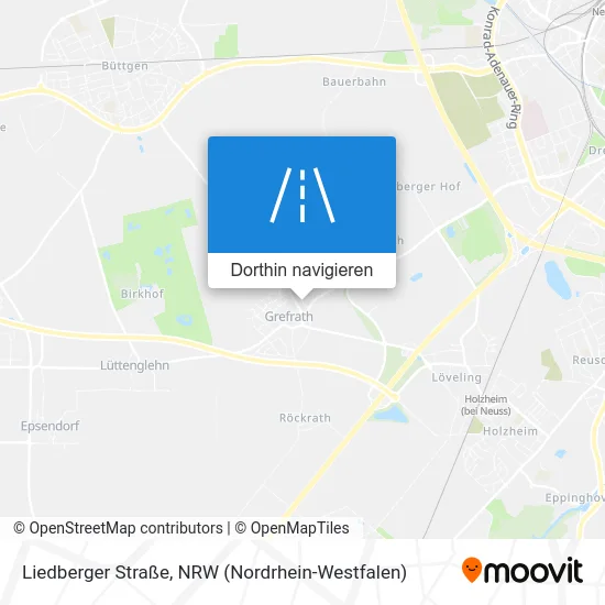 Liedberger Straße Karte