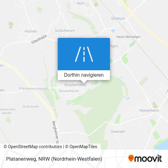 Platanenweg Karte