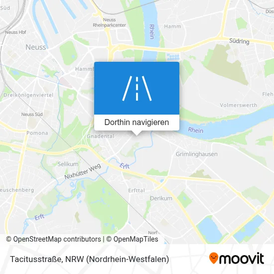 Tacitusstraße Karte