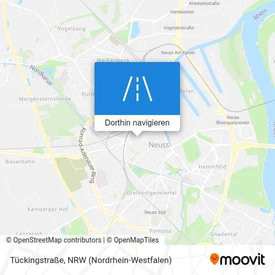Tückingstraße Karte