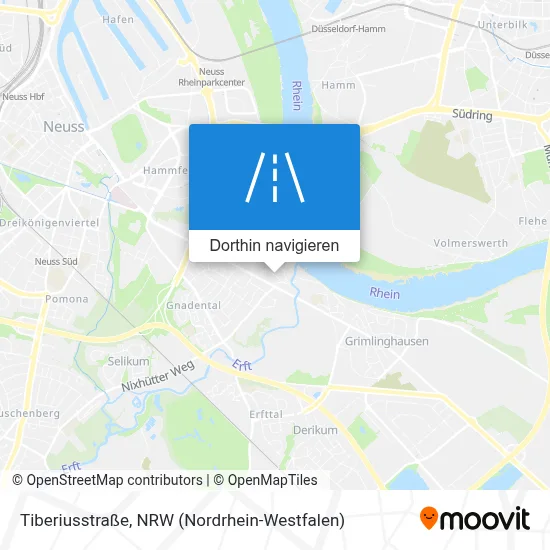 Tiberiusstraße Karte