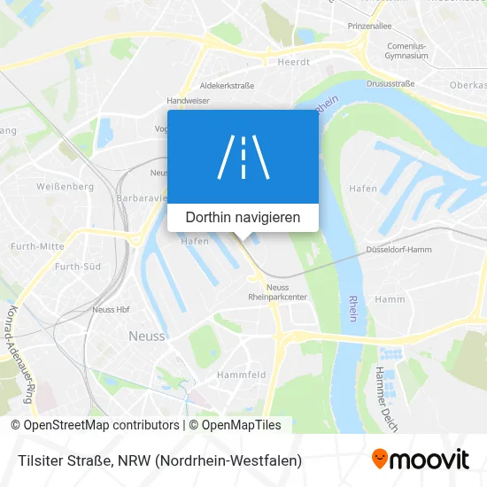 Tilsiter Straße Karte