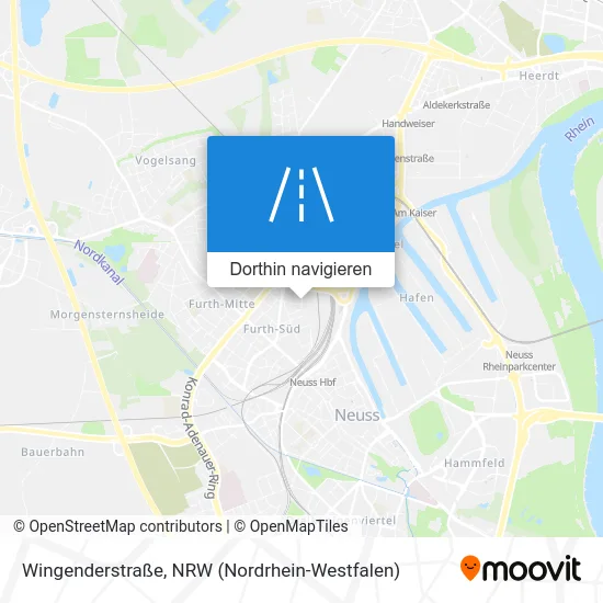 Wingenderstraße Karte