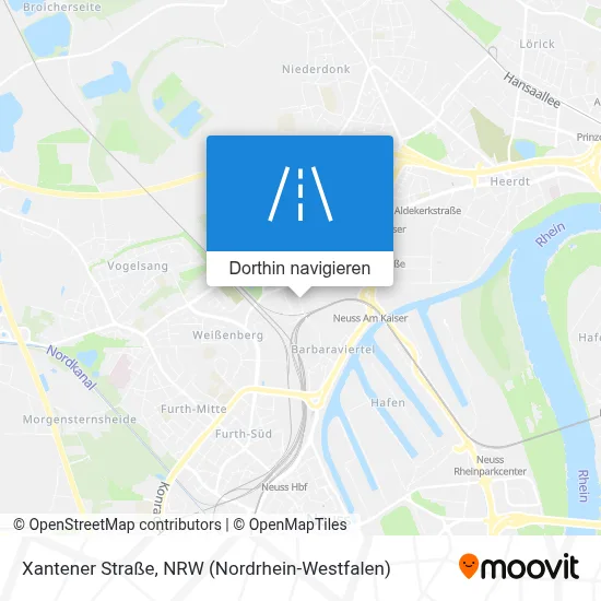 Xantener Straße Karte