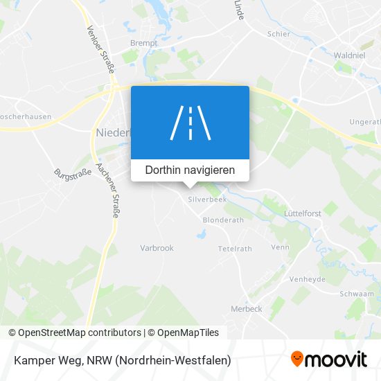 Kamper Weg Karte